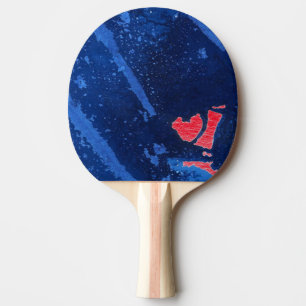 Pala De Ping Pong "Agua Profunda #4" Resumen Ping Pong Paddle