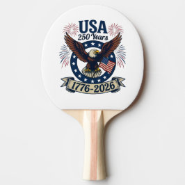 Pala De Ping Pong Águila Americana Patriótica 250 Años 1776-2026