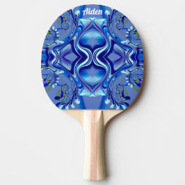 Pala De Ping Pong AIDEN ~ Blue Streak ~ Original ~ Fractal ~
