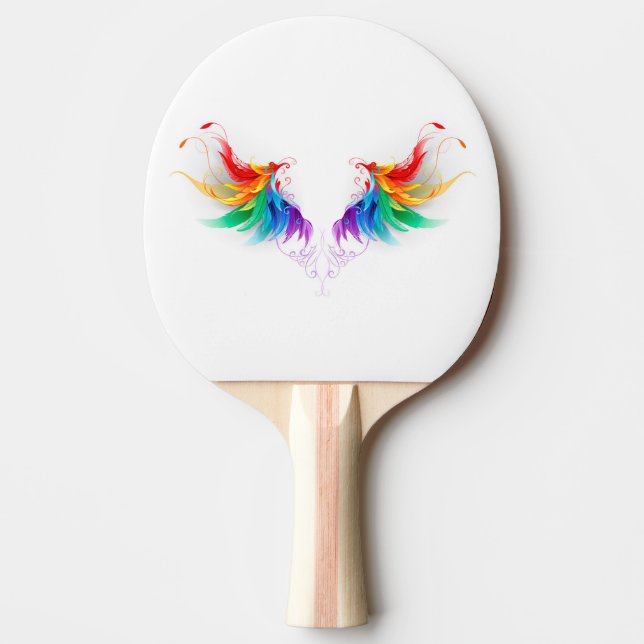Pala De Ping Pong Alas del arco iris fluidas (Anverso)