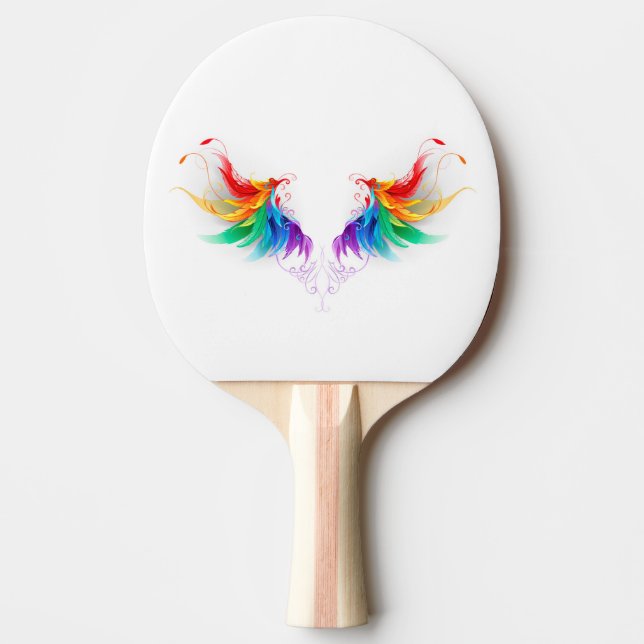 Pala De Ping Pong Alas del arco iris fluidas (Anverso)