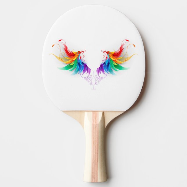 Pala De Ping Pong Alas del arco iris fluidas (Anverso)