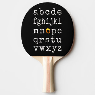 Pala De Ping Pong Alfabeto Anti-Trump - Nope V