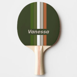 Pala De Ping Pong Alfiler de arboleda brumosa con nombre
