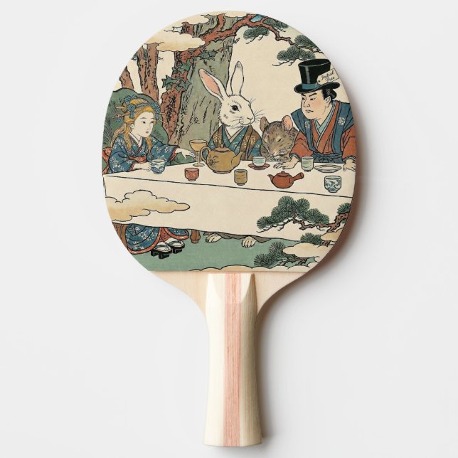 Pala De Ping Pong Alice Lost in Japan | Ukiyo-e Mad Tea Party (Anverso)