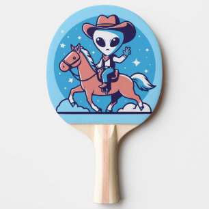 Pala De Ping Pong ALIEN COWBOY FUNNY Ping Pong Paddle