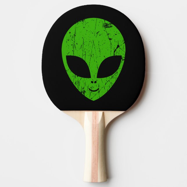 Pala De Ping Pong alien green head ufo science fiction extraterrestr (Anverso)