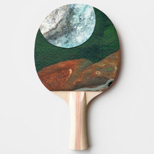 Pala De Ping Pong "Alien Moon #4" Ping Pong Paddle (Anverso)