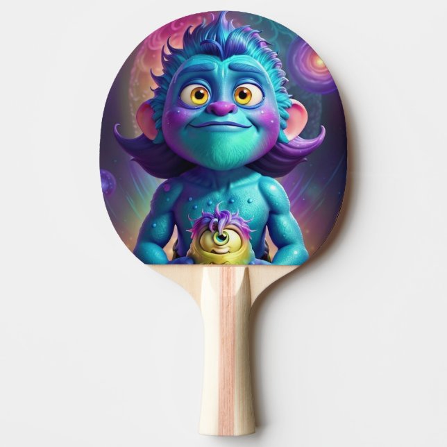 Pala De Ping Pong Alienígena del espacio y amigo (Anverso)