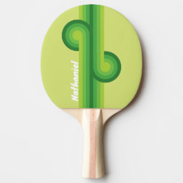Pala De Ping Pong Almohadilla de lirio verde con nombre