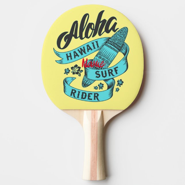 Pala De Ping Pong Aloha Hawaii Surf Rider Thunder_Cove (Anverso)