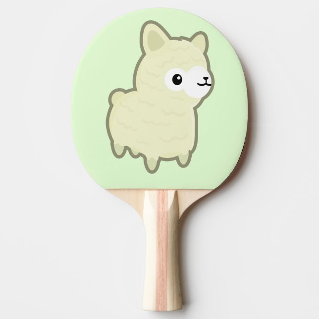 Pala De Ping Pong Alpaca de Kawaii (Anverso)