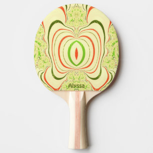 Pala De Ping Pong ALYSSA ~ NAVIDADES ~ Fractal original ~