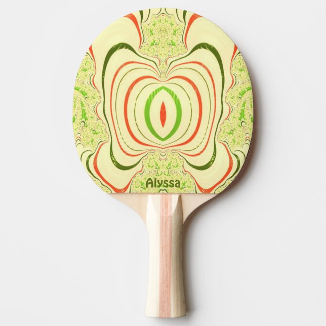 Pala De Ping Pong ALYSSA ~ NAVIDADES ~ Fractal original ~ (Anverso)