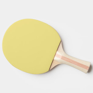 Pala De Ping Pong Amarillo Pastel Sólido Moderno