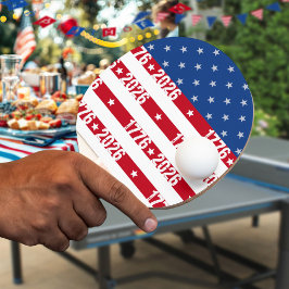 Pala De Ping Pong America's 250th Stars And Stripes1776-2026
