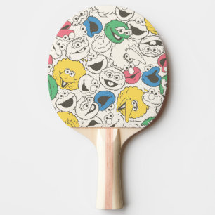 Pala De Ping Pong Amigos de la Calle Sésamo Patrón de núcleo de ca