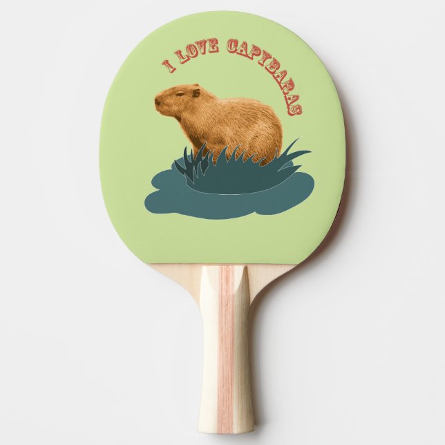 Pala De Ping Pong Amo a los carpinchos (Anverso)