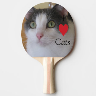 Pala De Ping Pong Amo a los Gatos