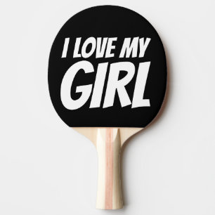PALA DE PING PONG AMO A MI CHICA (NOVIA) PADDLE