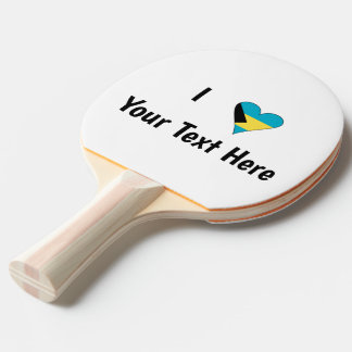 Pala De Ping Pong Amo (Corazón de la bandera de las Bahamas) Persona