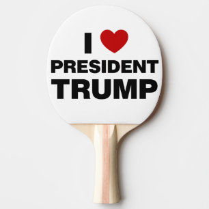 Pala De Ping Pong Amo el corazón del presidente Trump