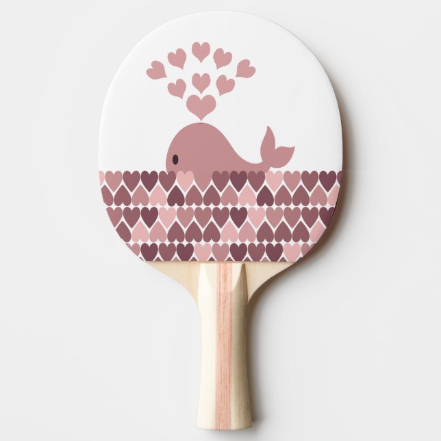 Pala De Ping Pong Amor a la ballena rosa (Anverso)