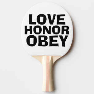 Pala De Ping Pong AMOR AL HONOR Y A LA OBEDEZA, PADDLE por el compro