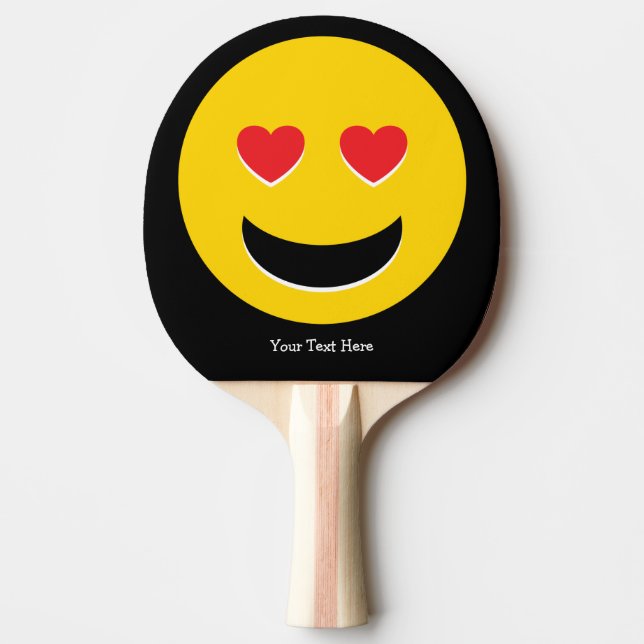 Pala De Ping Pong Amor de la emoji (Anverso)