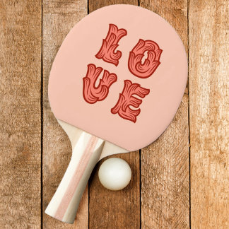 Pala De Ping Pong Amor en rosa