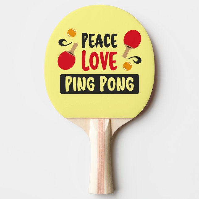 Pala De Ping Pong Amor por la paz (Anverso)