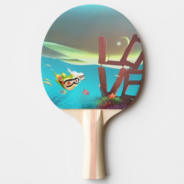 Pala De Ping Pong Amor submarino (Anverso)