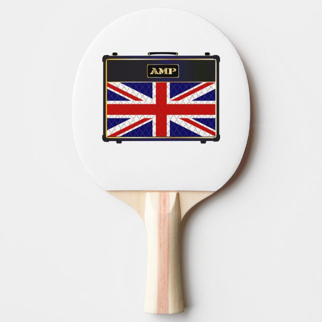 Pala De Ping Pong Amplificador de guitarra de Union Jack (Anverso)