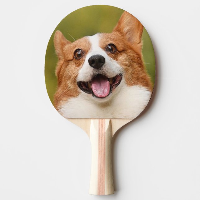 Pala De Ping Pong Añadir foto de perro personalizada (Anverso)