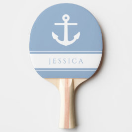 Pala De Ping Pong Ancla Náutica Moderna Nombre Personalizado