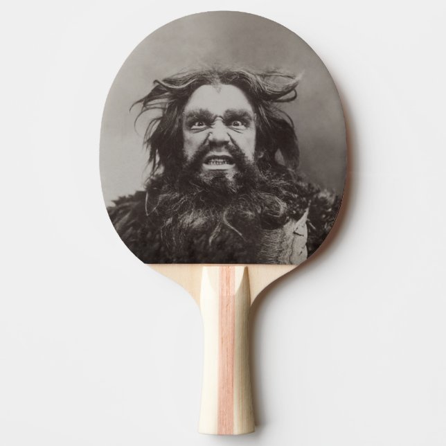 Pala De Ping Pong Angry Dude (Impreso 2 lados / Más opciones) - (Anverso)