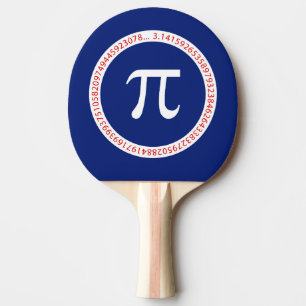Pala De Ping Pong Anillo del pi en azules marinos