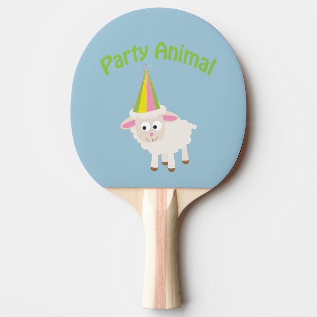 Pala De Ping Pong ¡Animal de fiesta! Cordero (Anverso)