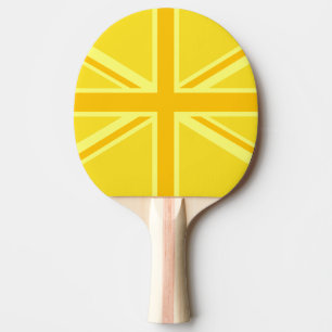 Pala De Ping Pong Antecedentes de la bandera británica amarilla