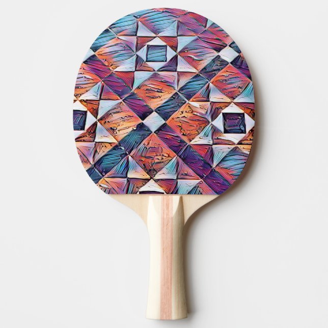 PALA DE PING PONG ANTIGUO SUELO DE BALDOSAS DE INGLATERRA (Anverso)