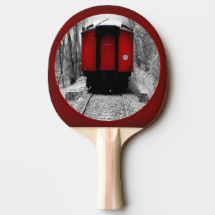 Pala De Ping Pong Antiguo tren de vapor de moda con gancho rojo