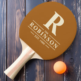 Pala De Ping Pong Apellido e inicial Arena Quemada