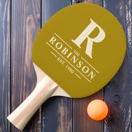 Pala De Ping Pong Apellido e inicial Desert Sage