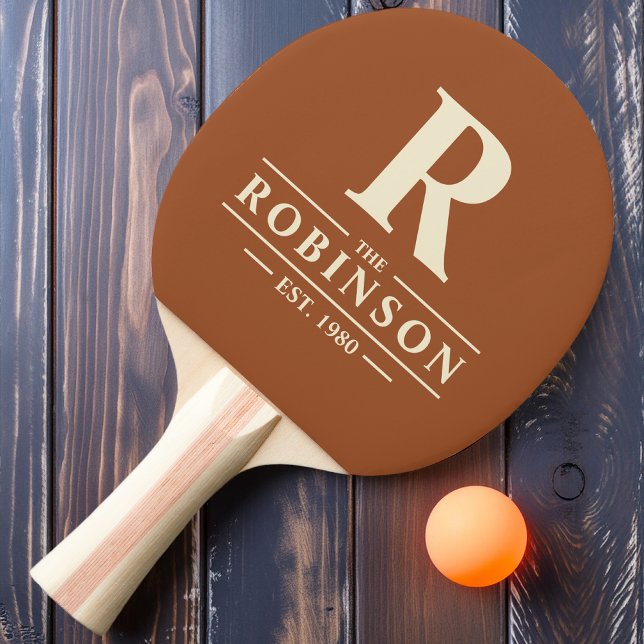 Pala De Ping Pong Apellido e inicial Desert Sun (Subido por el creador)