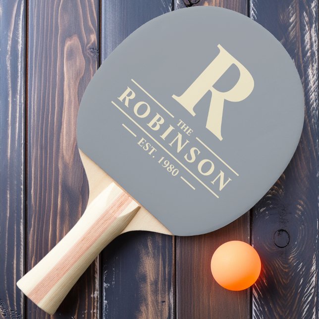 Pala De Ping Pong Apellido e inicial Dove Gray (Subido por el creador)