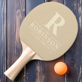 Pala De Ping Pong Apellido e inicial Duna de arena