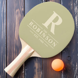 Pala De Ping Pong Apellido e inicial Dust Sage