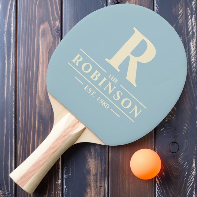 Pala De Ping Pong Apellido e Inicial Light Sky (Subido por el creador)