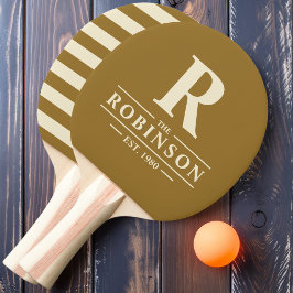 Pala De Ping Pong Apellido e inicial Polo Calido Desierto