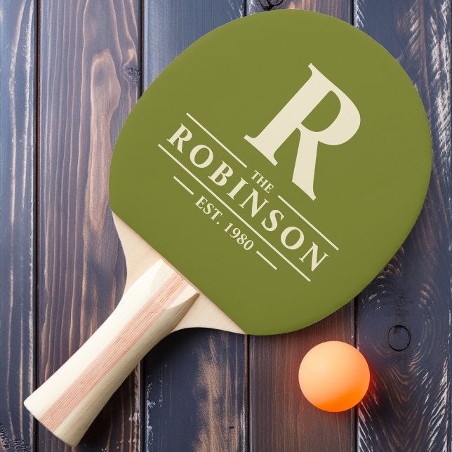 Pala De Ping Pong Apellido e inicial Willow Green (Subido por el creador)